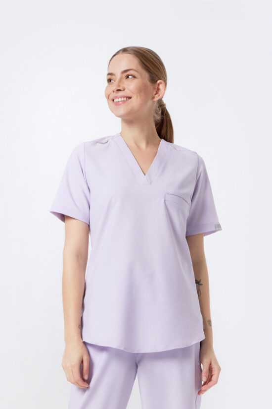 Bluza medyczna damska soft Pastel lilac