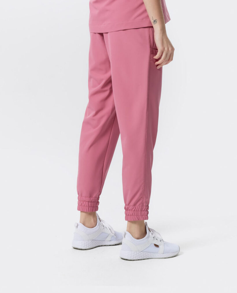 Spodnie medyczne Jogger damskie comfort Ash pink - obrazek 2