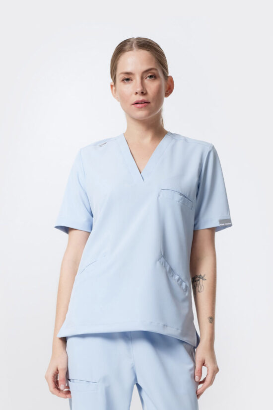 Bluza medyczna damska comfort Baby blue