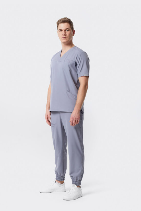 Spodnie medyczne Jogger męskie comfort Grey