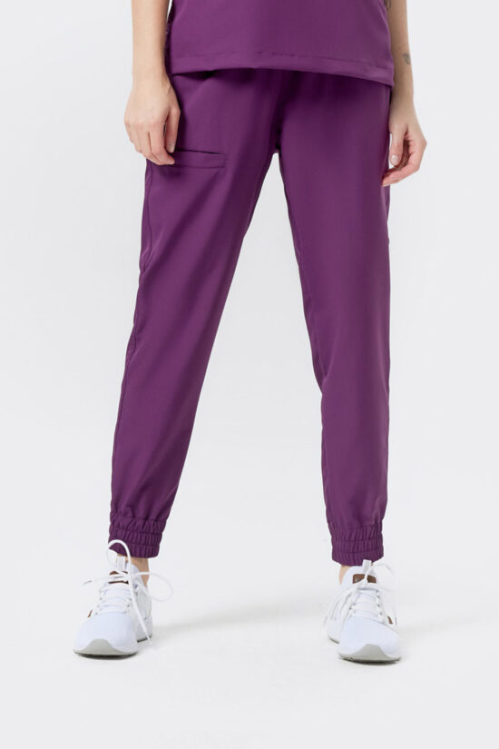 Spodnie medyczne Jogger damskie comfort Purple