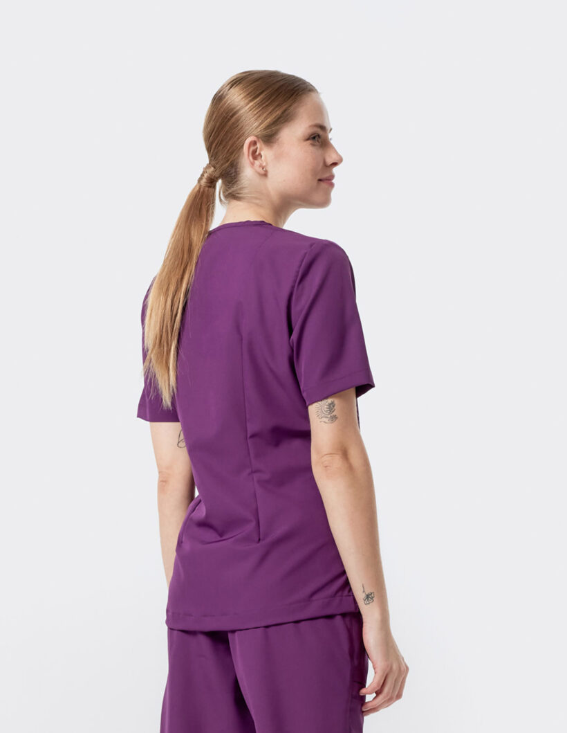 Bluza medyczna damska comfort Purple - obrazek 2