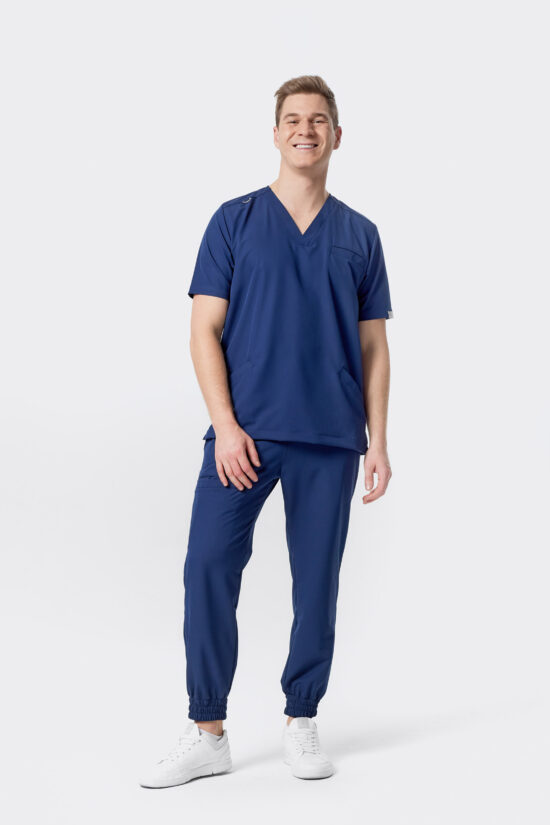 Spodnie medyczne Jogger męskie comfort Classic navy