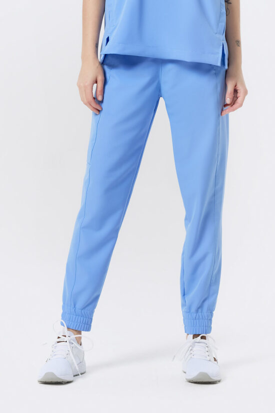 Spodnie medyczne Jogger damskie premium Blue ashes