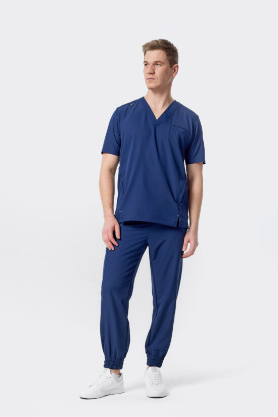 Spodnie medyczne Jogger męskie premium Classic navy
