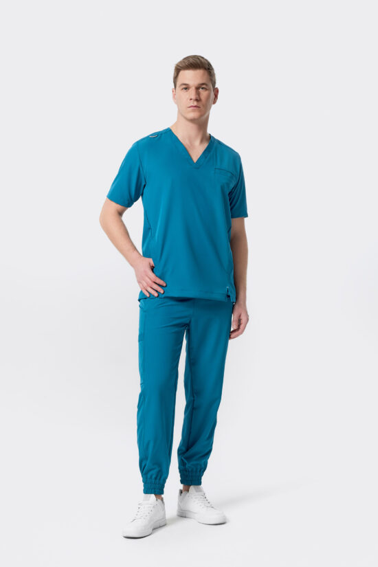 Spodnie medyczne Jogger męskie premium Dark marine