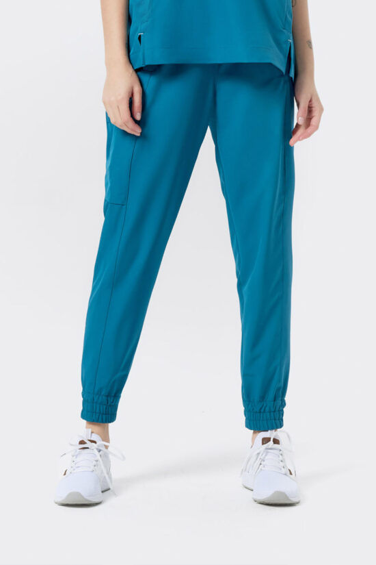 Spodnie medyczne Jogger damskie premium Dark marine