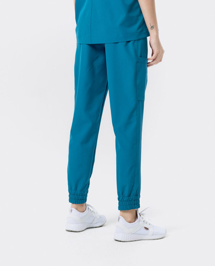 Spodnie medyczne Jogger damskie premium Dark marine - obrazek 2