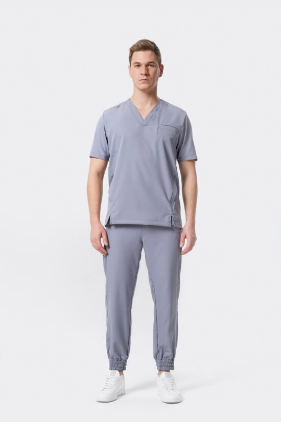 Spodnie medyczne Jogger męskie premium Grey