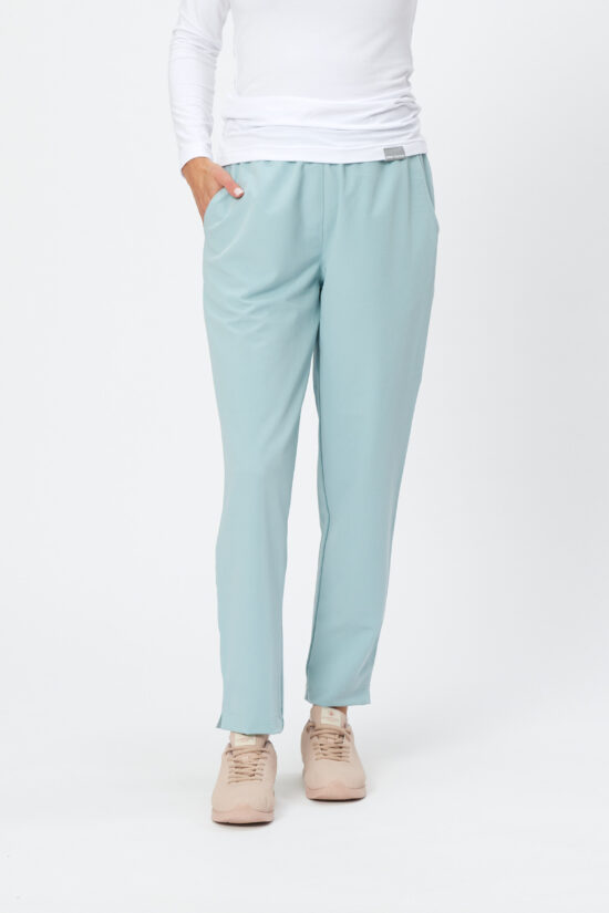 Spodnie medyczne damskie soft Blank blue