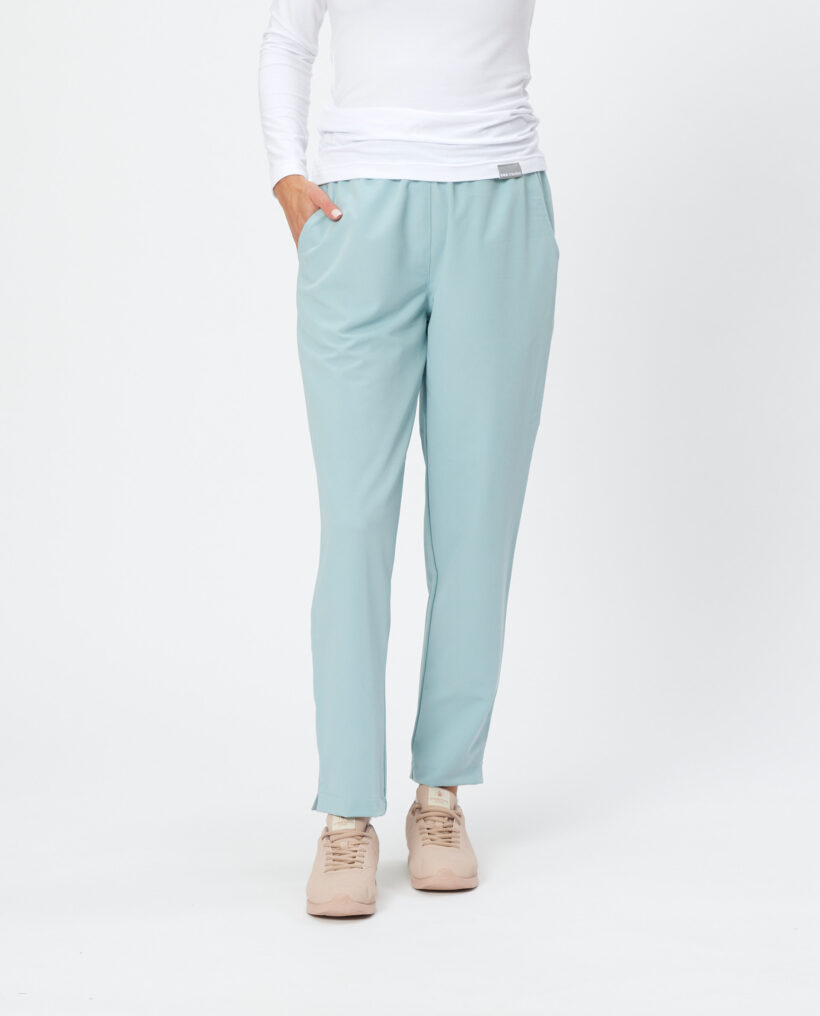 Spodnie medyczne damskie soft Blank blue