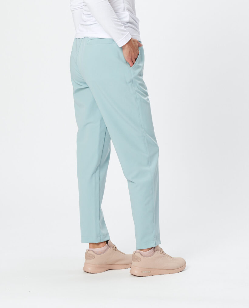 Spodnie medyczne damskie soft Blank blue - obrazek 2