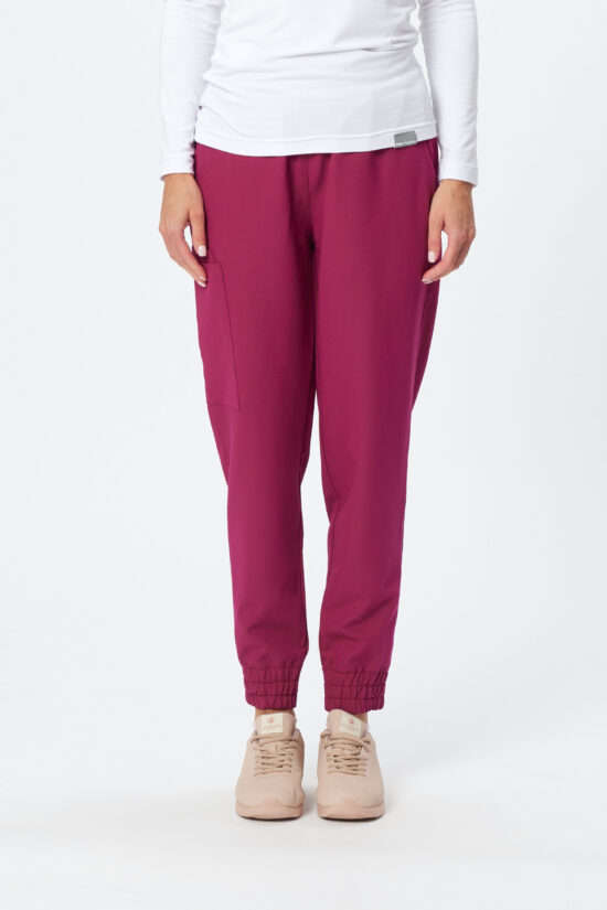 Spodnie medyczne damskie Prime Plum red