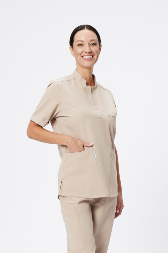 Bluza medyczna damska Elite Beige