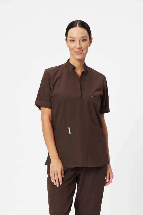 Bluza medyczna damska Elite Choco