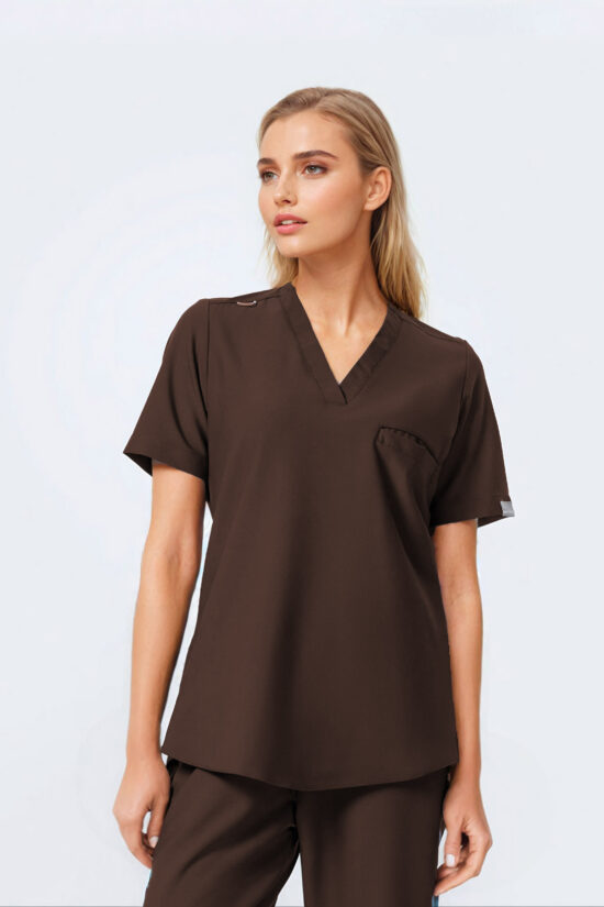 Bluza medyczna damska soft Choco