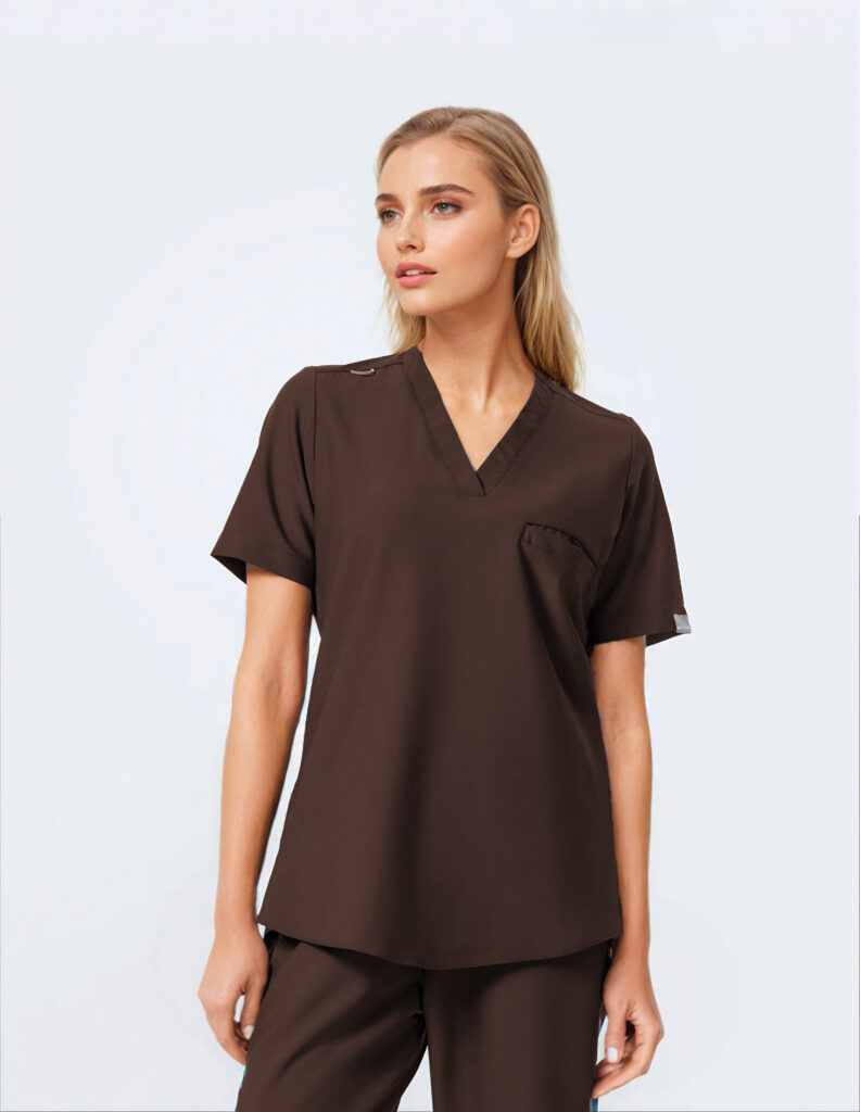 Bluza medyczna damska soft Choco