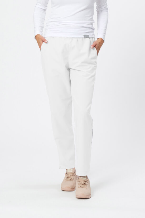 Spodnie medyczne damskie soft White
