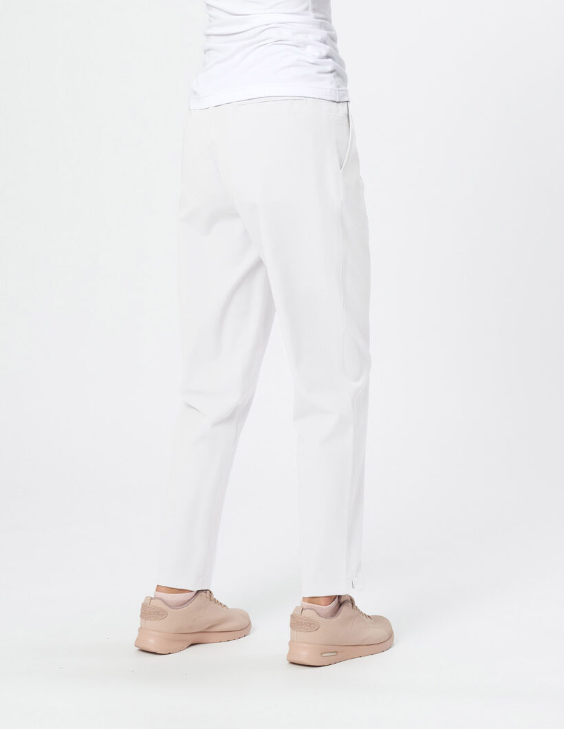 Spodnie medyczne damskie soft White - obrazek 2