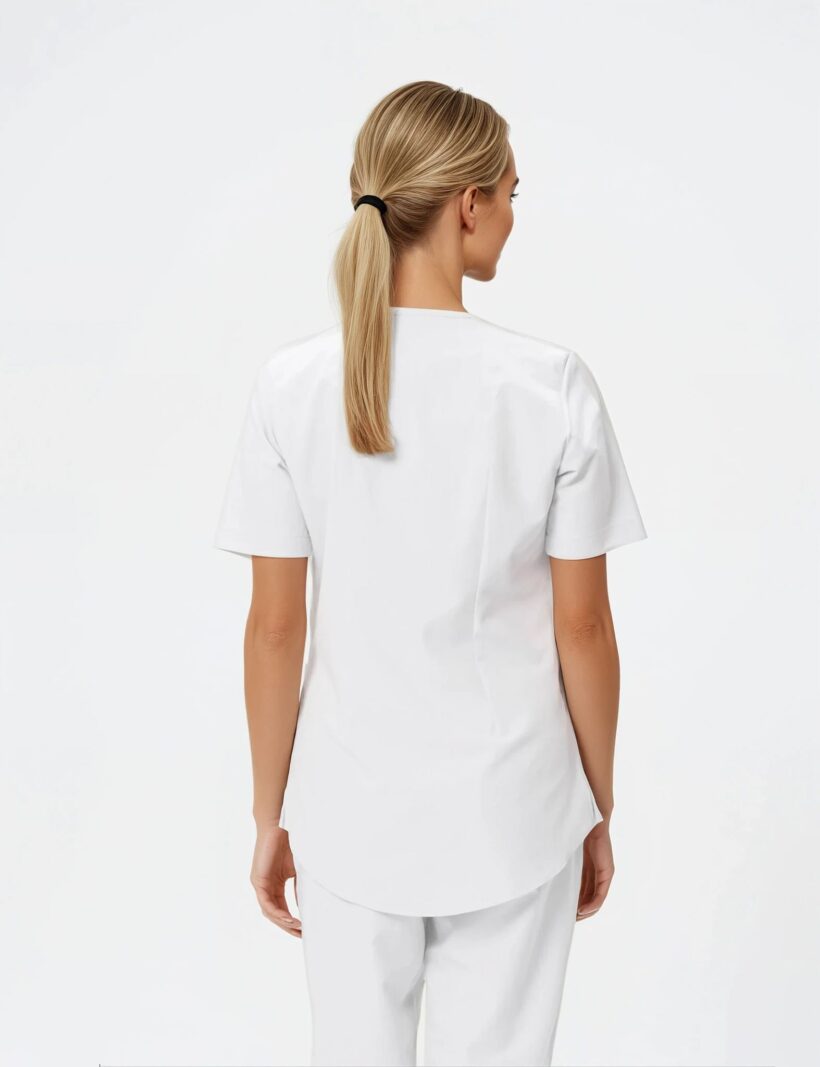 Bluza medyczna damska soft White - obrazek 2