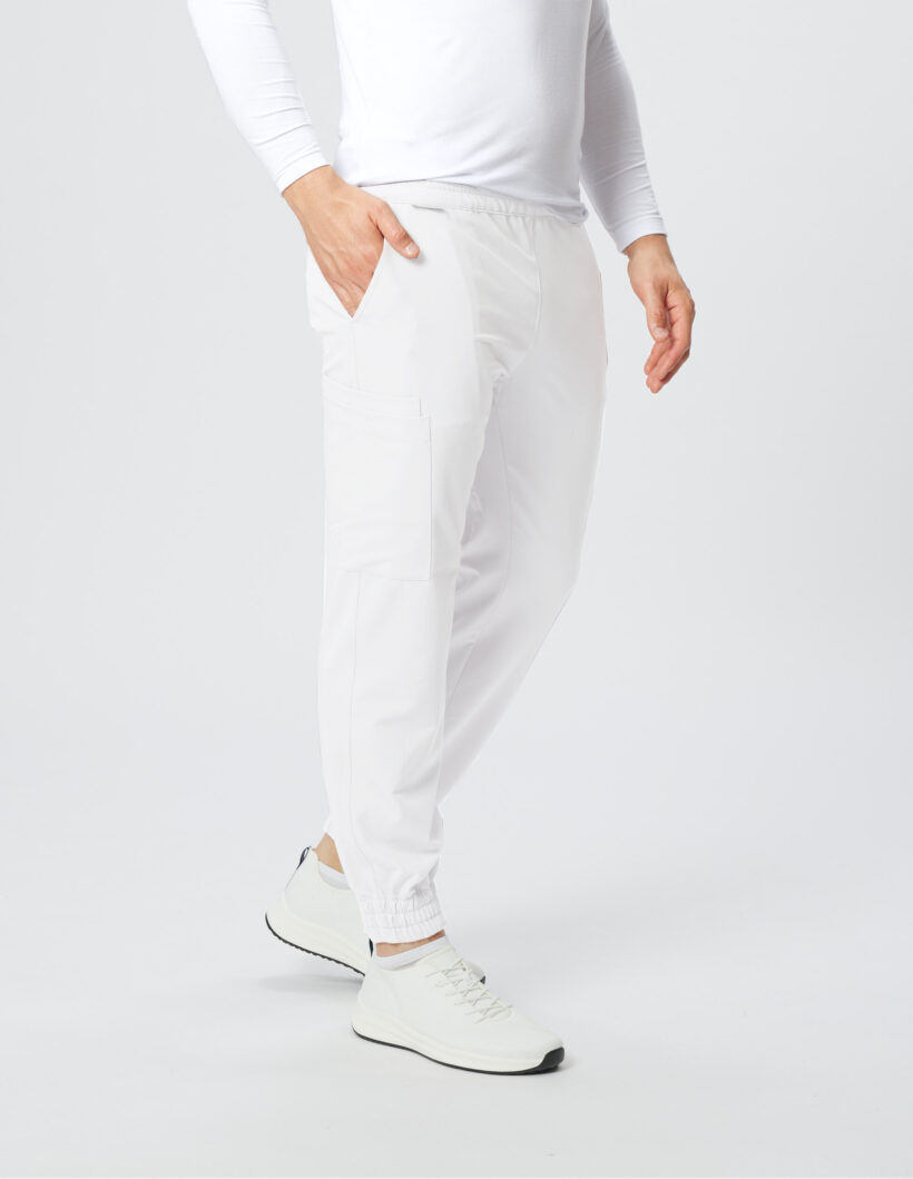 Spodnie medyczne męskie Prime White