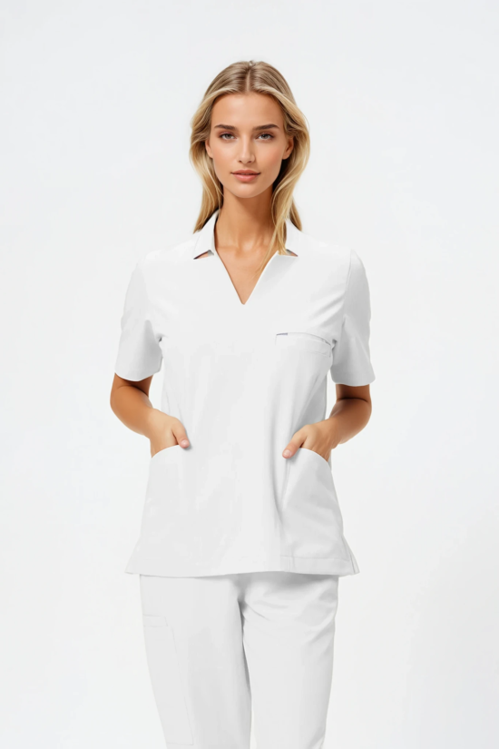 Bluza medyczna damska Classy White