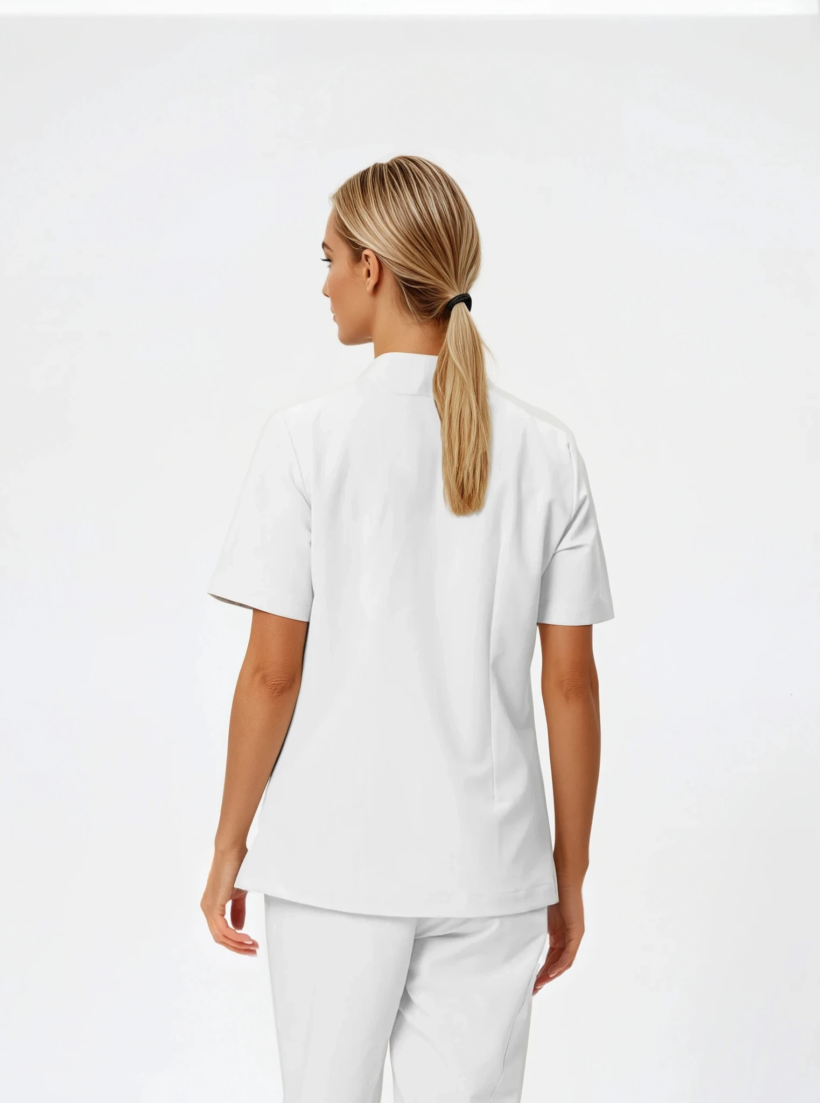 Bluza medyczna damska Classy White - obrazek 2