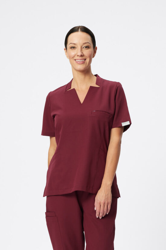 Bluza medyczna damska Classy Bordo