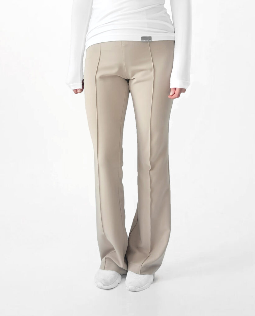 Spodnie medyczne damskie Flare Beige