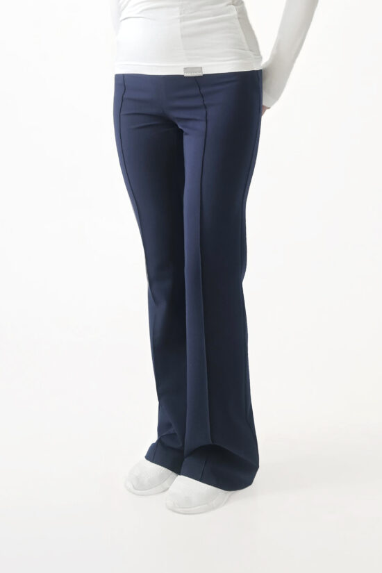Spodnie medyczne damskie Flare Dark navy
