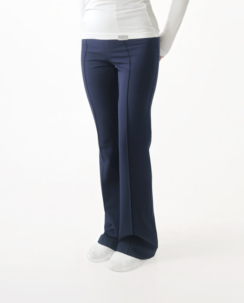 Spodnie medyczne damskie Flare Dark navy