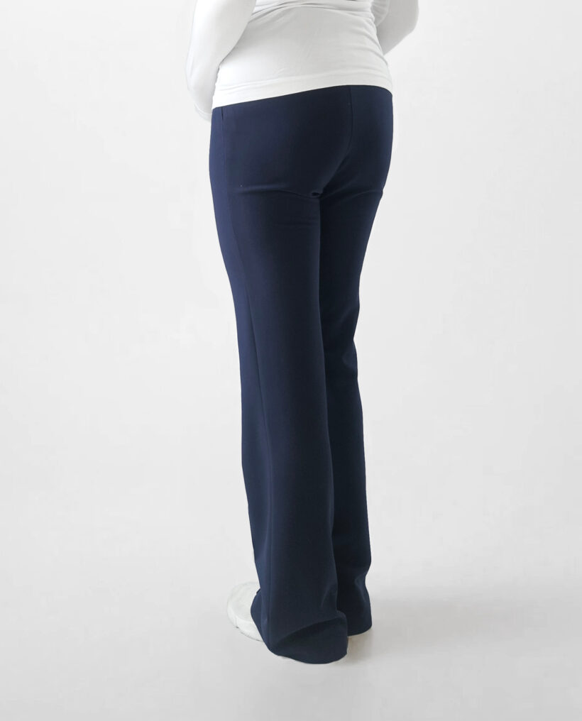 Spodnie medyczne damskie Flare Dark navy - obrazek 2