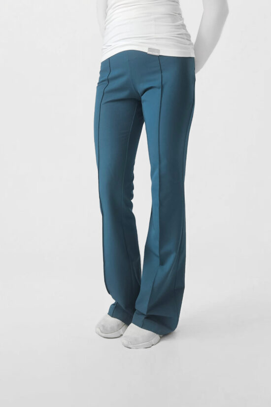 Spodnie medyczne damskie Flare Deep Marine