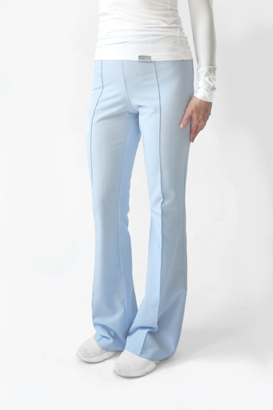 Spodnie medyczne damskie Flare Baby blue