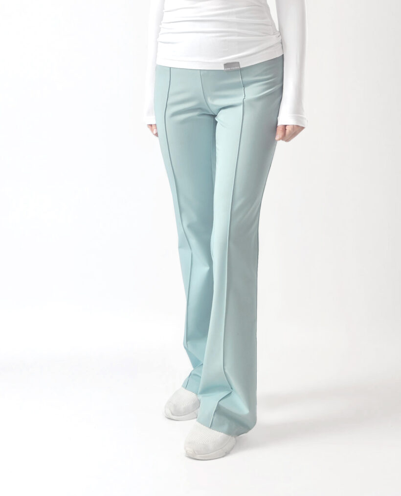 Spodnie medyczne damskie Flare Blank blue