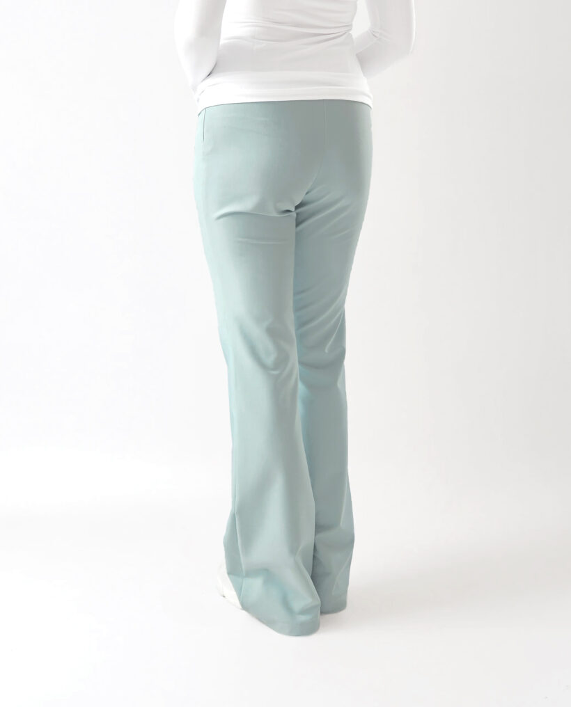 Spodnie medyczne damskie Flare Blank blue - obrazek 2