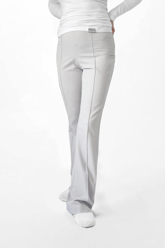 Spodnie medyczne damskie Flare Light grey