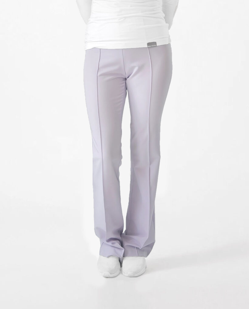 Spodnie medyczne damskie Flare Pastel lilac
