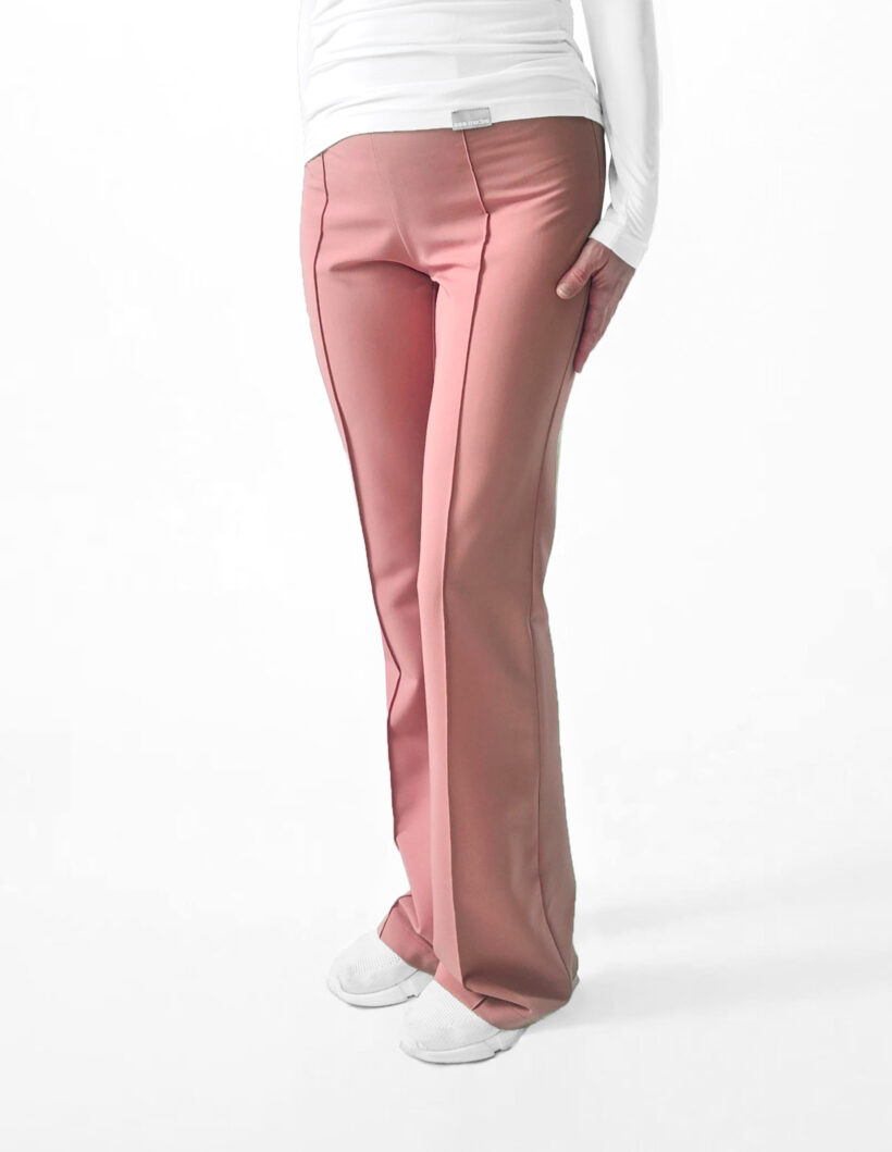 Spodnie medyczne damskie Flare Flamingo