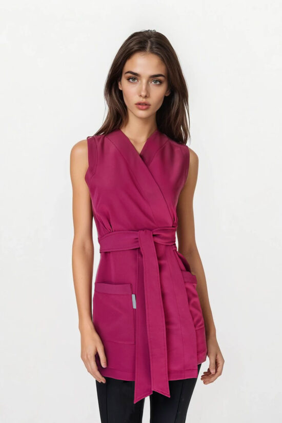 Kamizelka medyczna damska Smart Plum Red