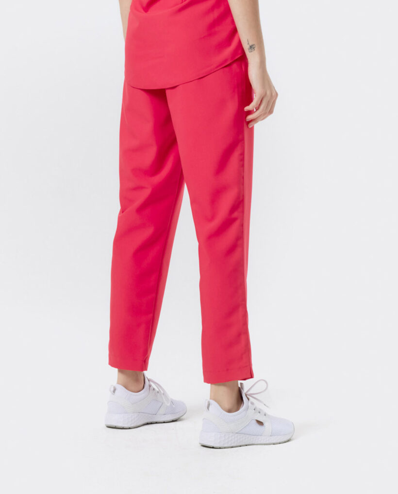 Spodnie medyczne damskie Soft Salmon Pink - obrazek 2