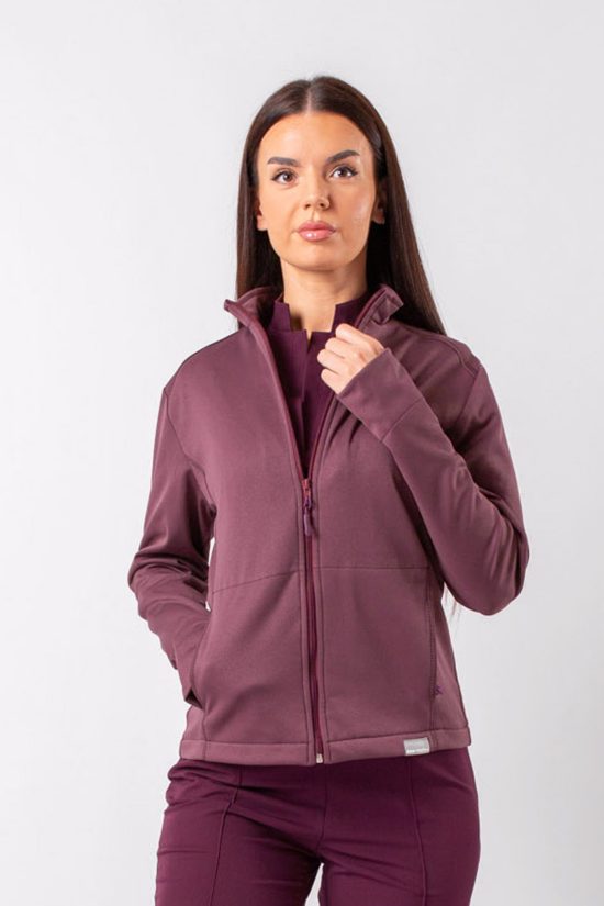 Bluza medyczna dresowa damska Active Mauve Wine